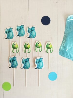 TOPPERS PARA CUPCAKES – X10 MONSTER INC