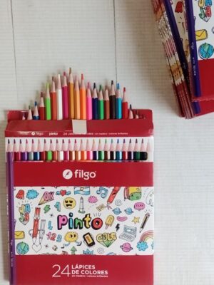 LÁPICES DE COLORES x24